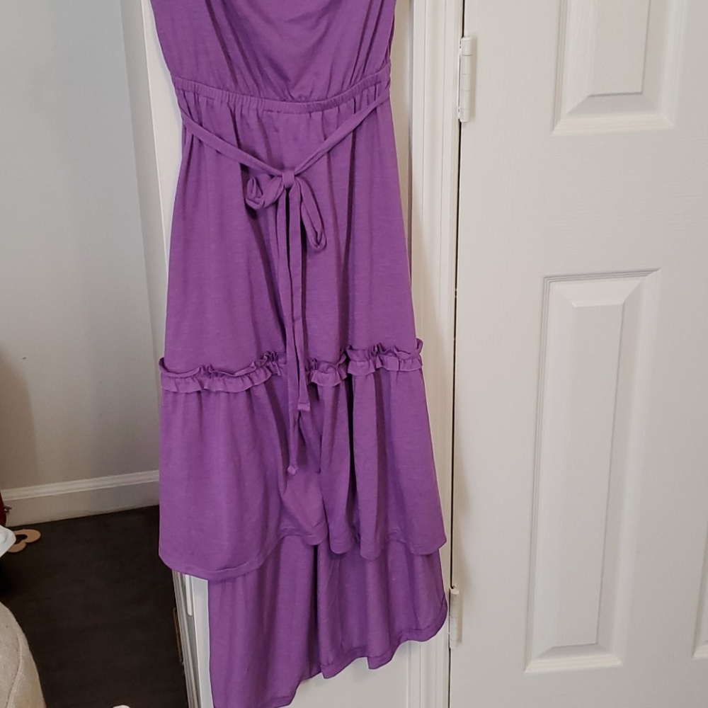 NWT Ruffed High Low Dress - Picture 2 of 5